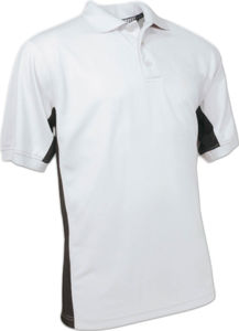 polo matiere polyester Gris clair