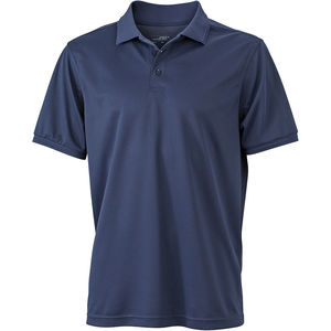 polo micro polyester homme Marine