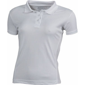 polo micropolyester femme Blanc