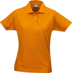 polo pour femme coton Orange