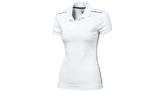 B-Hand Femme | Polo manches courtes personnalisé pour femme Blanc Marine