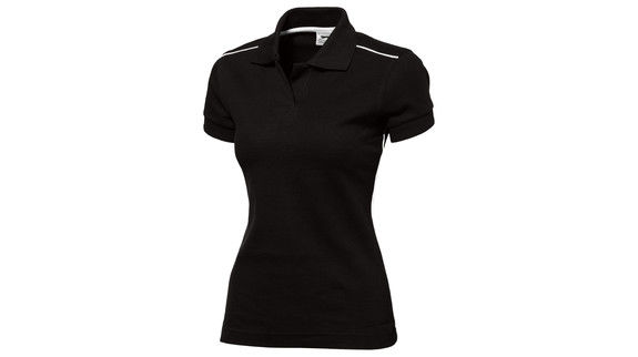 B-Hand Femme | Polo manches courtes personnalisé pour femme Noir Blanc