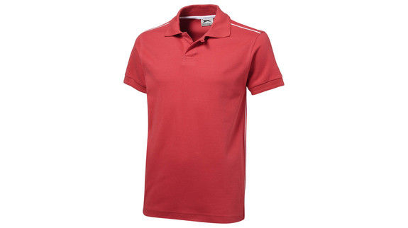 B-Hand | Polo manches courtes personnalisé pour homme Rouge Blanc