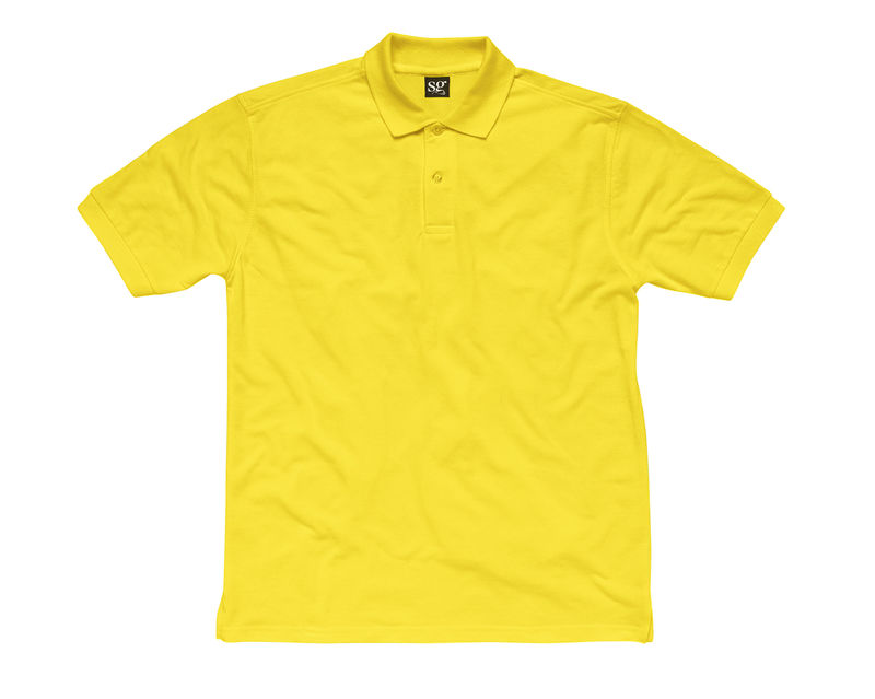 Botu | Polo manches courtes publicitaire pour homme Jaune 1