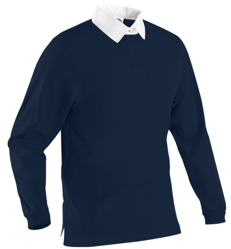 Classic Rugby Shirt | Polo manches longues personnalisé pour homme Marine Profond