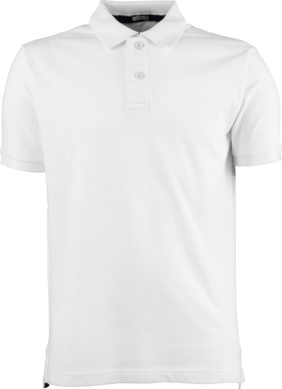 College | Polo manches courtes publicitaire pour homme Blanc 1