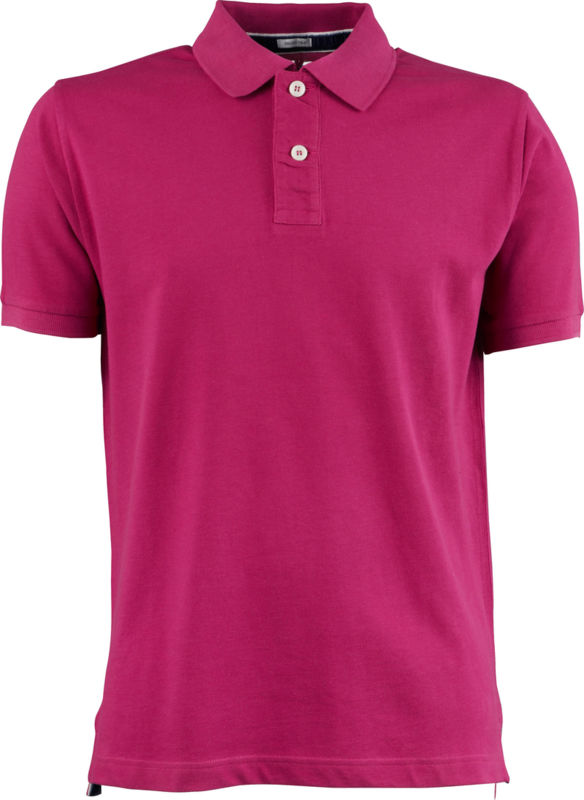 College | Polo manches courtes publicitaire pour homme Rose 1