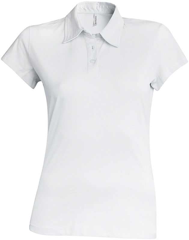 Dono | Polo manches courtes publicitaire pour femme Blanc