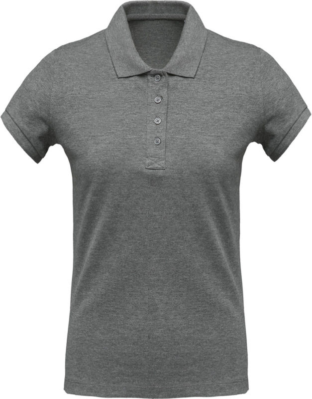 Dujoo | Polo manches courtes publicitaire pour femme Gris Oxford