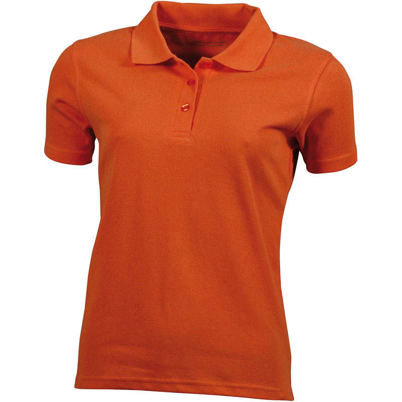 Fiwa | Polo manches courtes publicitaire pour femme Orange