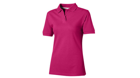 For Femme | Polo manches courtes personnalisé pour femme Fushia frost