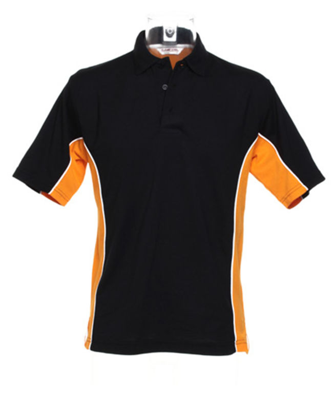 Gamegear Track | Polo manches courtes personnalisé pour homme Noir Orange 1