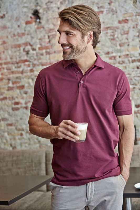 Gerry | Polo manches courtes publicitaire pour homme Bordeaux 1