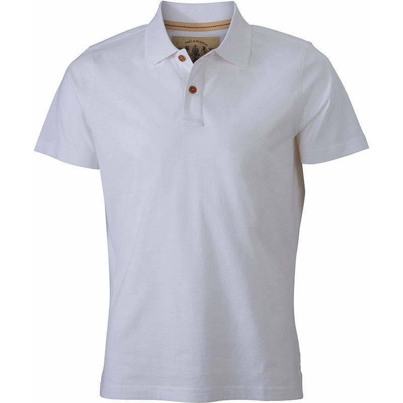 Gihy | Polo manches courtes publicitaire pour homme Blanc