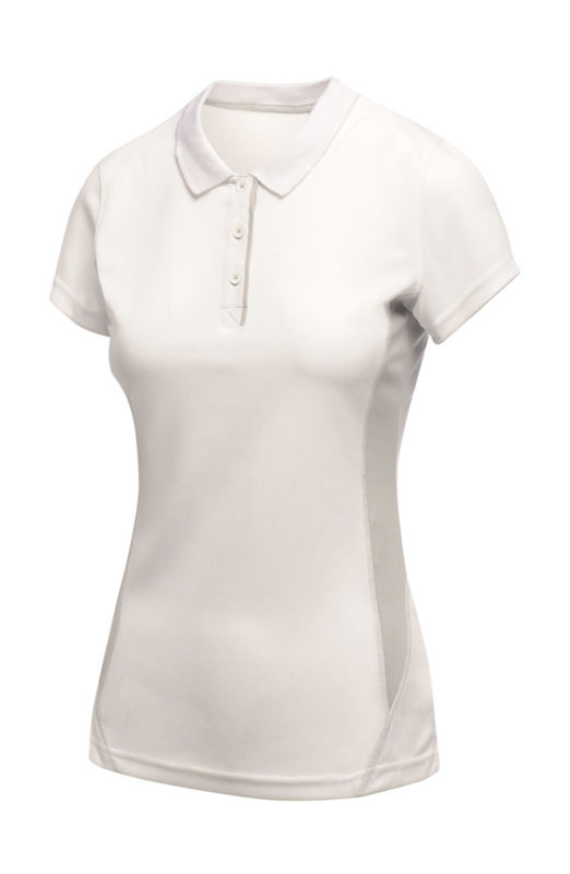 Gotty | Polo manches courtes publicitaire pour femme Blanc