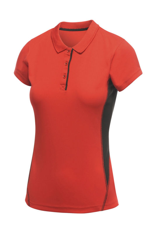 Gotty | Polo manches courtes publicitaire pour femme Rouge