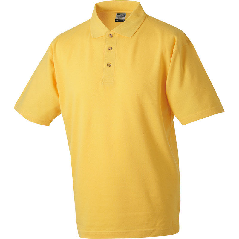 Hawy | Polo manches courtes personnalisé pour homme Jaune Doré