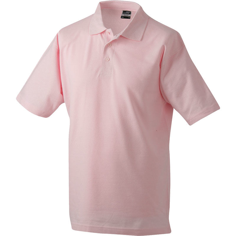 Hawy | Polo manches courtes personnalisé pour homme Rose clair