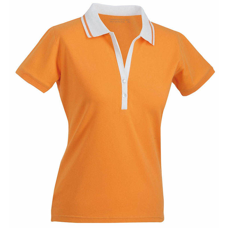 Hozi | Polo manches courtes personnalisé pour femme Orange