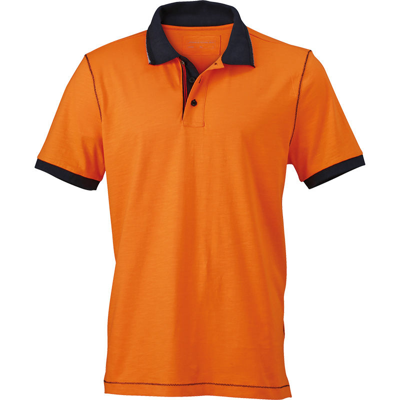 Juxo | Polo manches courtes publicitaire pour homme Orange