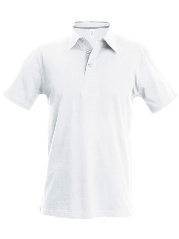 Kariban Vii | Polo manches courtes publicitaire pour homme Blanc