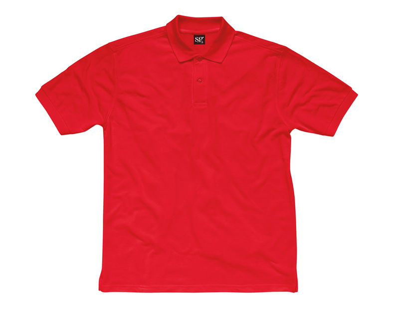 Kids' Cotton | Polo manches courtes personnalisé pour enfant Rouge 1