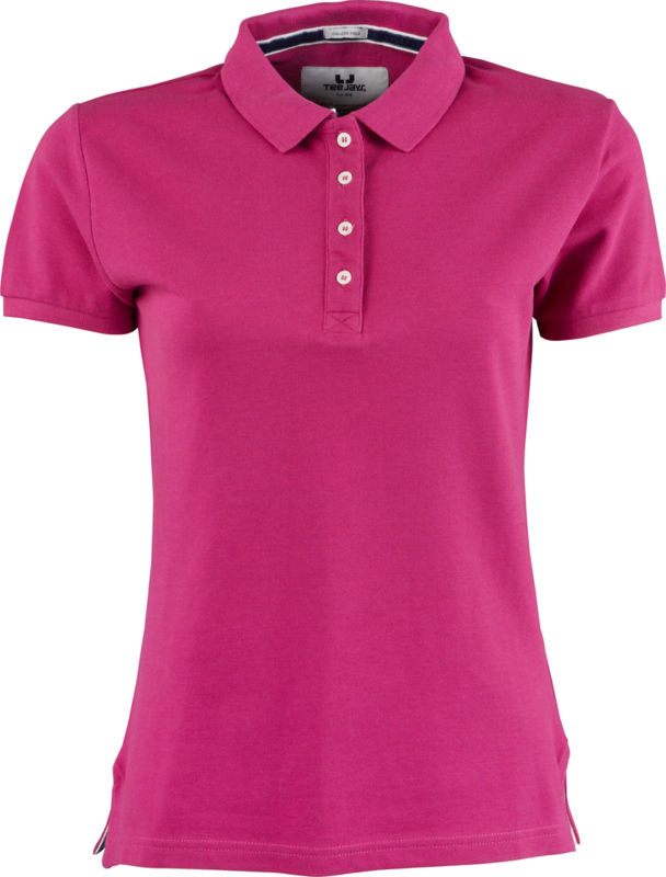 Ladies College | Polo manches courtes publicitaire pour femme Rose 2