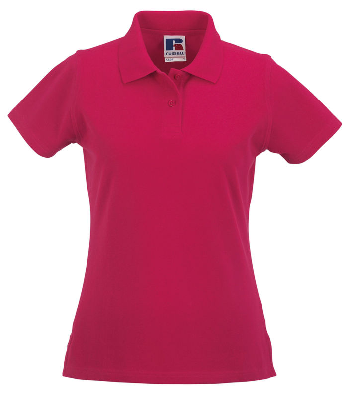 Lala | Polo manches courtes personnalisé pour femme Fuchsia 1