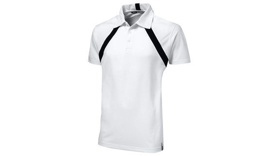 Lobfit | Polo manches courtes publicitaire pour homme Blanc Noir