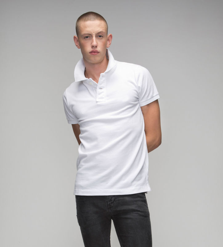 Mens Superstar | Polo manches courtes publicitaire pour homme Blanc 1