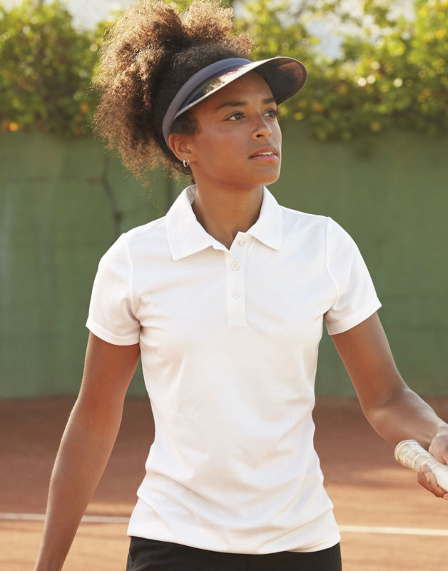 Pacoo | Polo manches courtes publicitaire pour femme Blanc 3