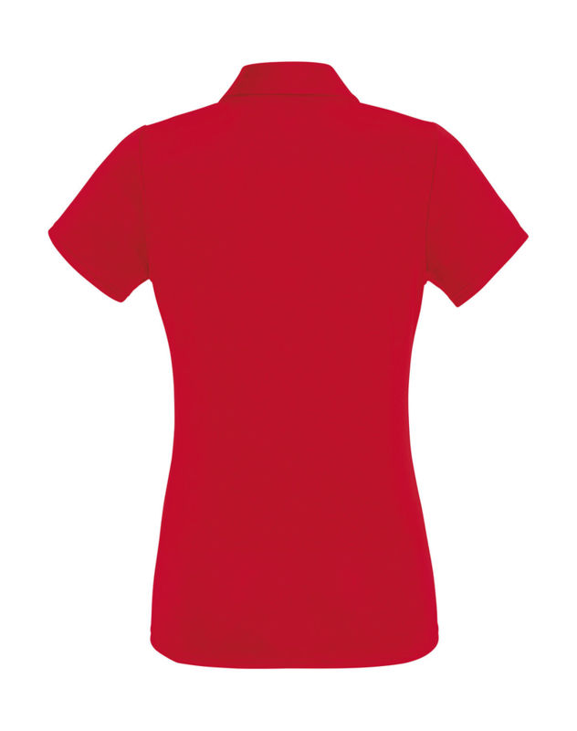 Pacoo | Polo manches courtes publicitaire pour femme Rouge