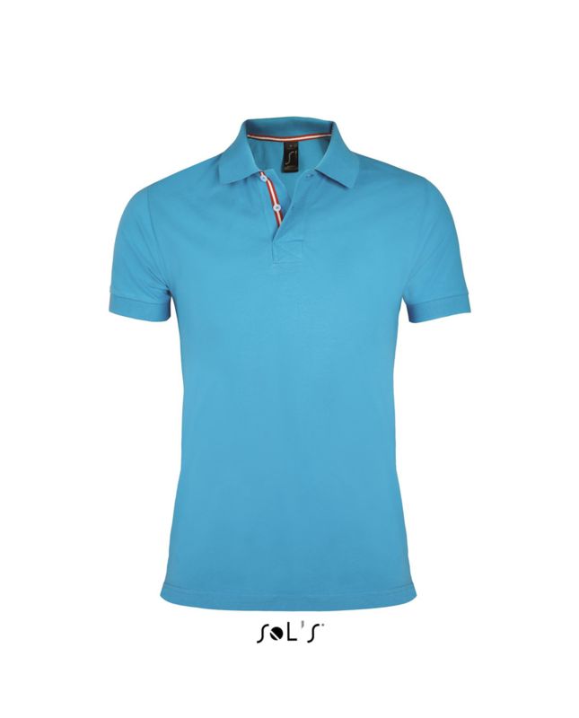 Patriot | Polo manches courtes publicitaire pour homme Bleu Heritage