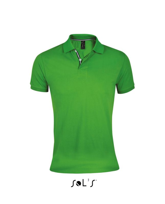 Patriot | Polo manches courtes publicitaire pour homme Vert Bourgeon