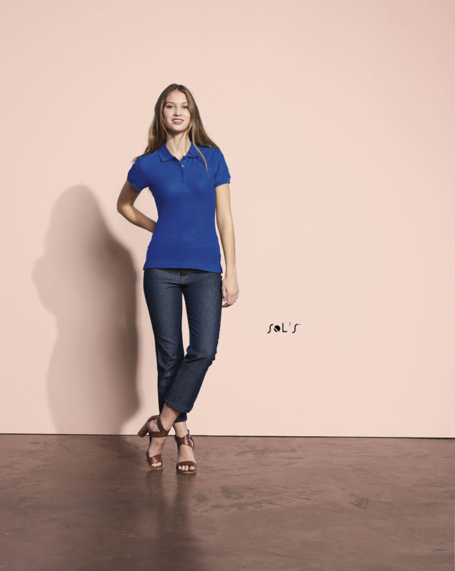 People | Polo manches courtes personnalisé pour femme