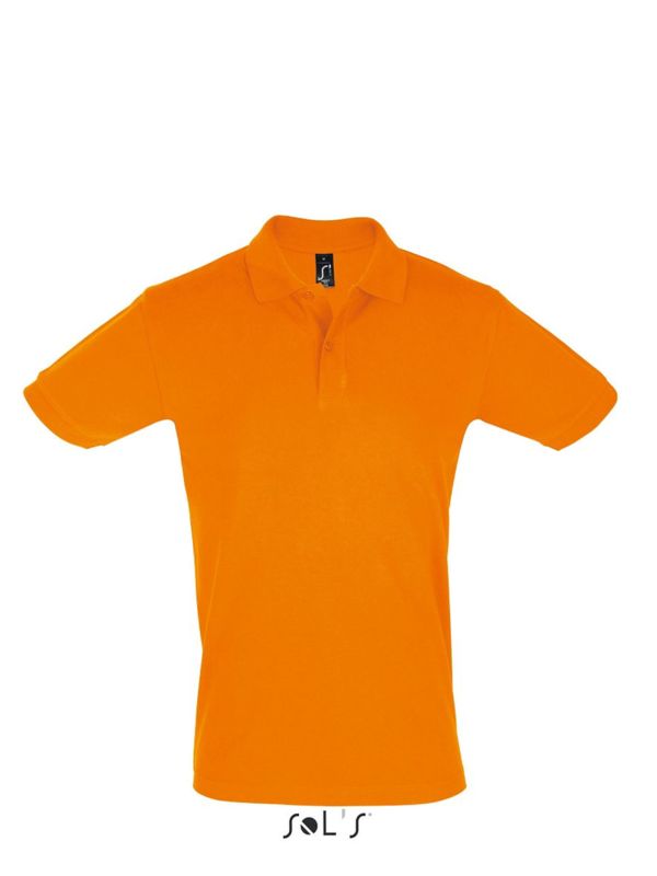 Perfect Men | Polo manches courtes publicitaire pour homme Orange