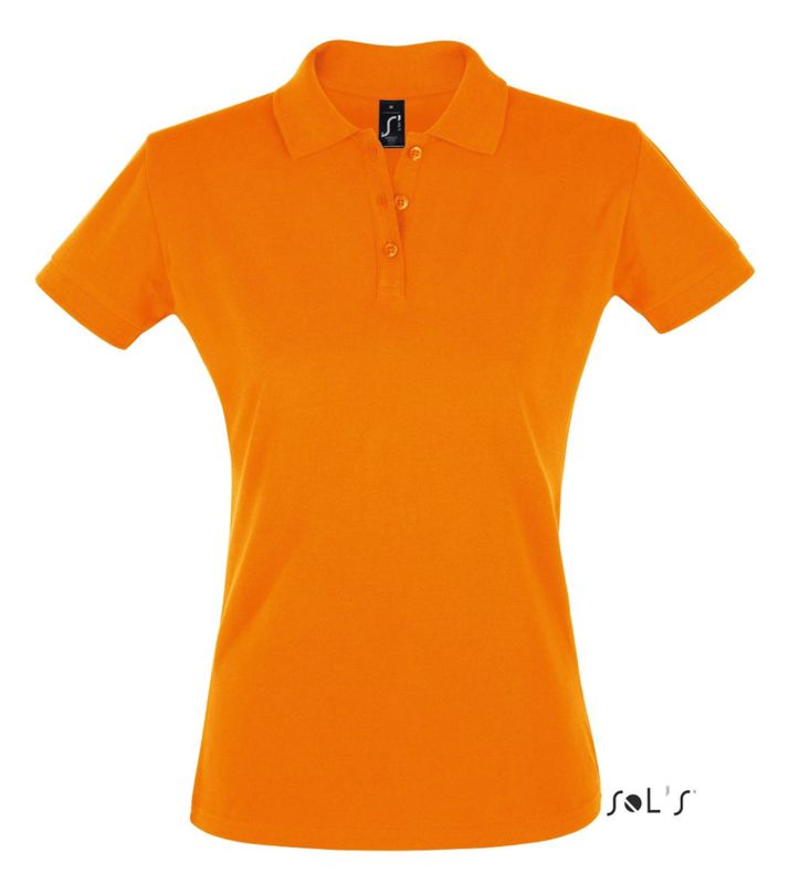 Perfect Women | Polo manches courtes publicitaire pour femme Orange