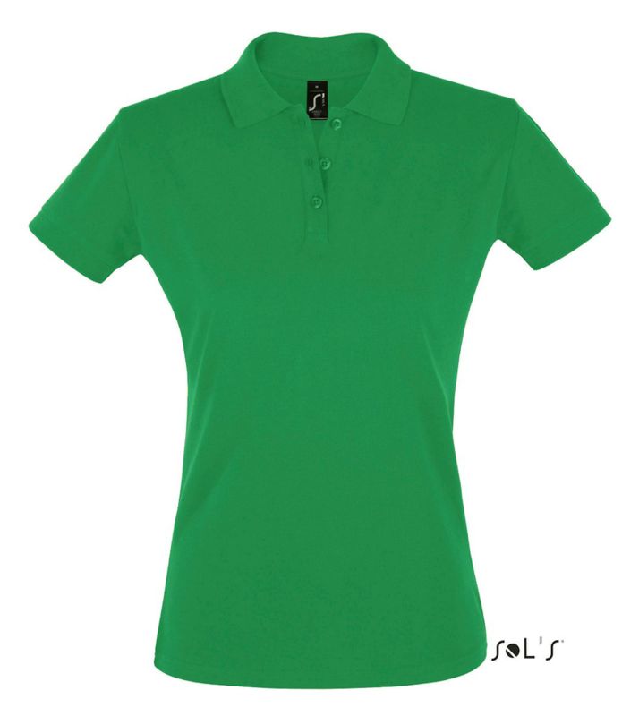 Perfect Women | Polo manches courtes publicitaire pour femme Vert Prairie