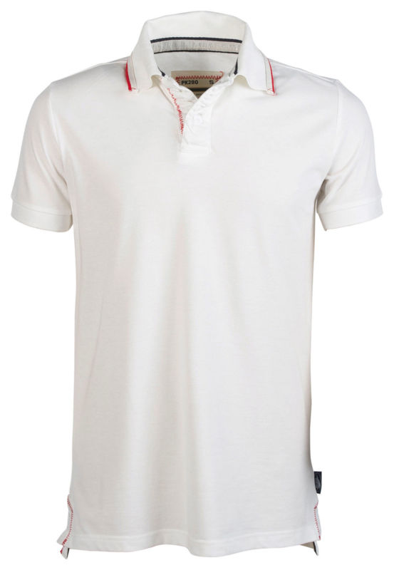 Perth 2 | Polo manches courtes personnalisé pour homme Blanc