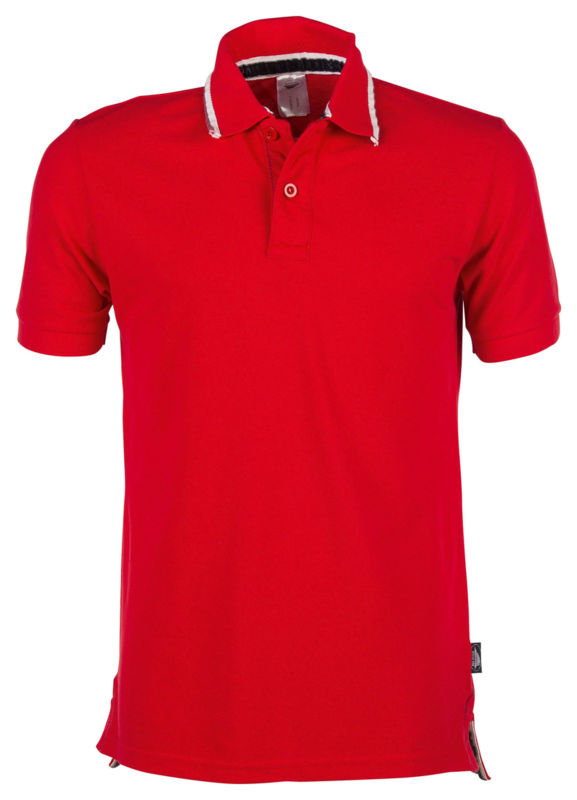 Perth 2 | Polo manches courtes personnalisé pour homme Rouge