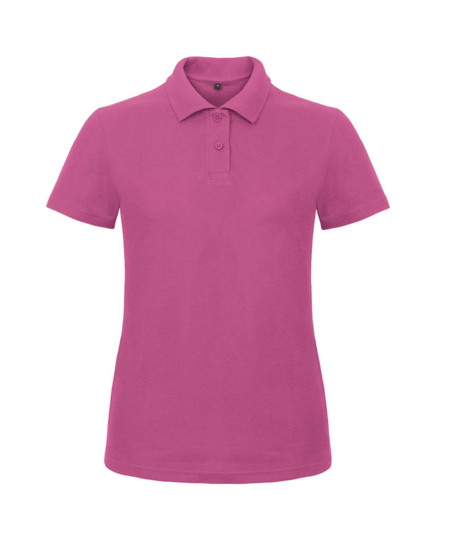 Pique | Polo manches courtes publicitaire pour femme Fuchsia 1