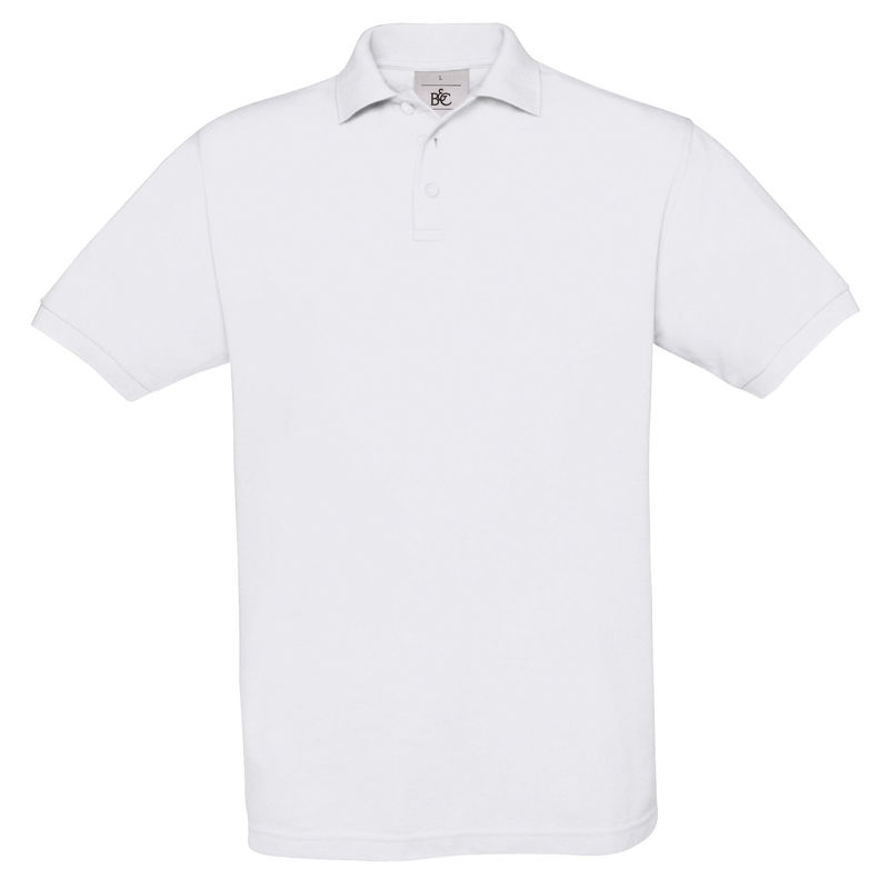 Pique Safran | Polo manches courtes personnalisé pour homme Blanc 1