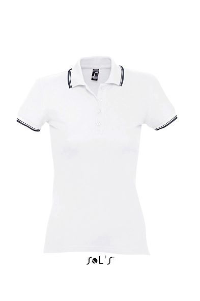 Practice Women | Polo manches courtes publicitaire pour femme Blanc