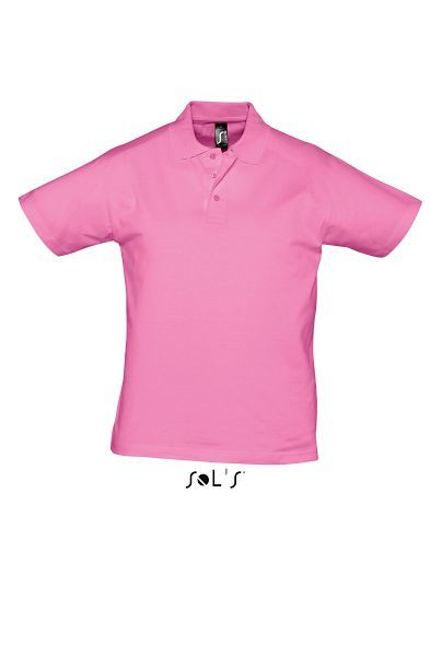 Prescott Men | Polo manches courtes publicitaire pour homme Rose Orchidee