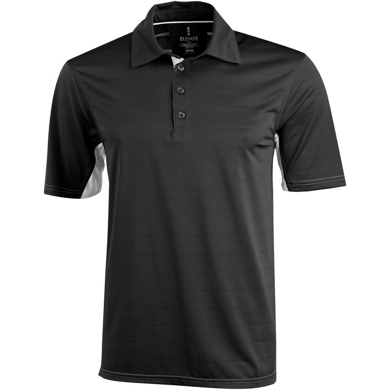 Prescott | Polo manches courtes publicitaire pour homme Noir