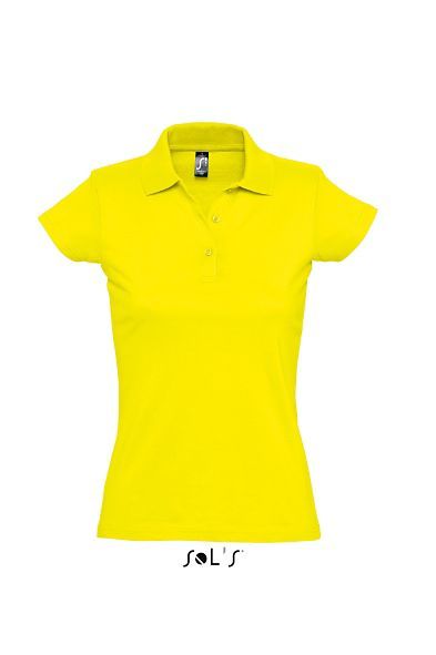 Prescott Women | Polo manches courtes personnalisé pour femme Citron