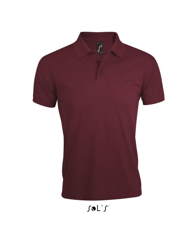 Prime Men | Polo manches courtes publicitaire pour homme Bordeaux