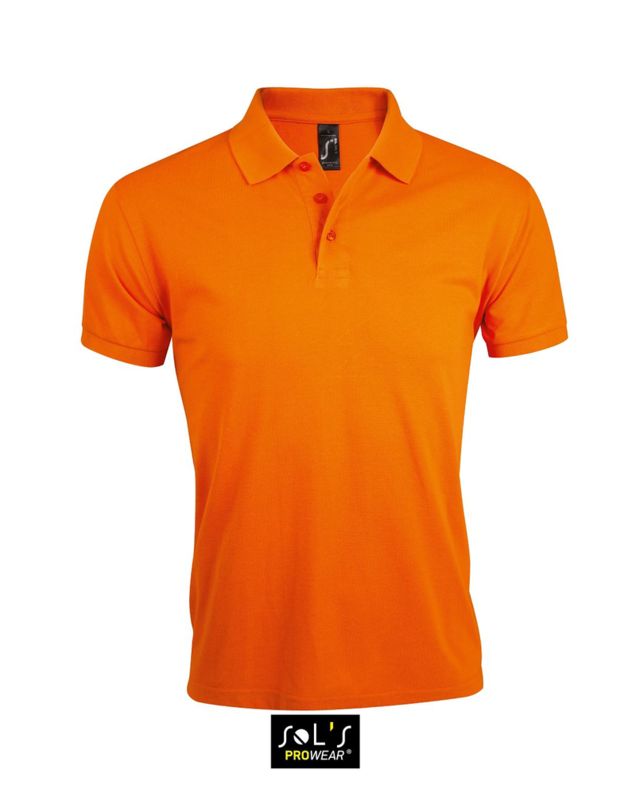 Prime Men | Polo manches courtes publicitaire pour homme Orange