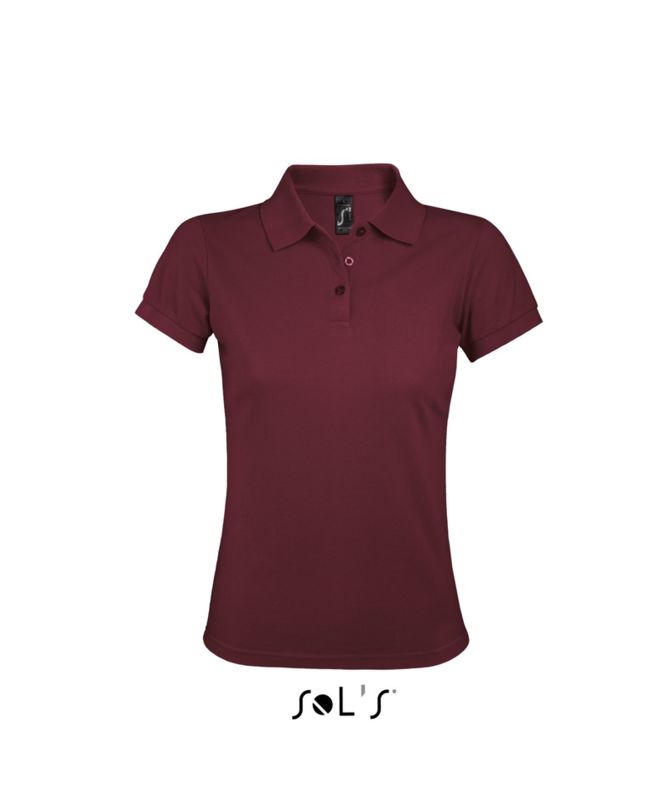 Prime Women | Polo manches courtes personnalisé pour femme Bordeaux