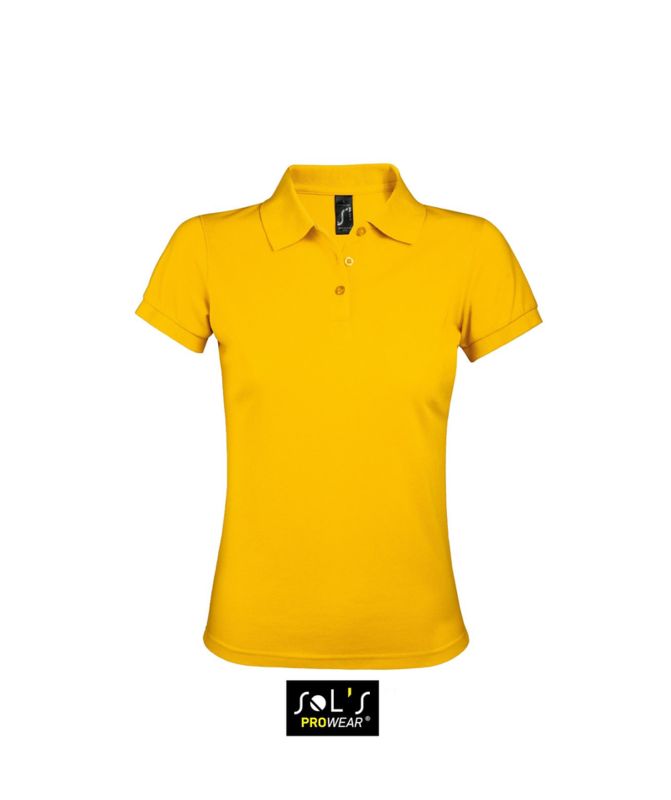 Prime Women | Polo manches courtes personnalisé pour femme Jaune